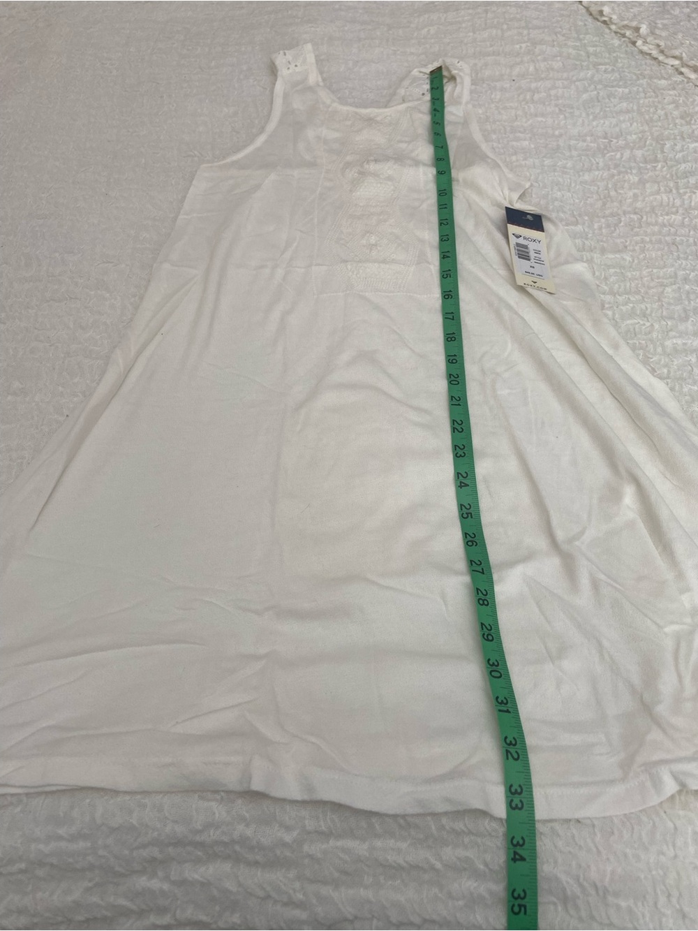 NWT ROXY WHITE DRESS SIZE XS - Picture 4 of 8